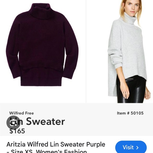 Aritzia Wilfred Free Lin Sweater - Picture 3 of 4